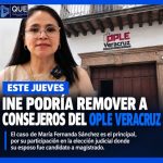 INE PODRÍA REMOVER ESTE JUEVES A CONSEJEROS DEL OPLE VERACRUZ