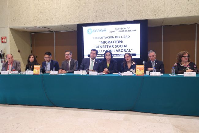 Presentan en San Lázaro el libro “Migración: bienestar social e inclusión laboral”