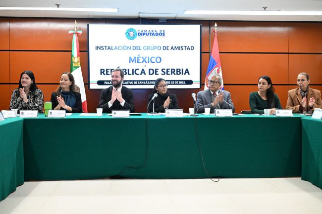 Declaran instalado el Grupo de Amistad México-República de Serbia de la Cámara de Diputados
