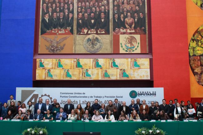 Aprueban en comisiones unidas de la Cámara de Diputados dictamen a la minuta sobre jornada laboral de 40 horas