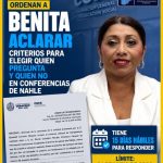 NAHLE TURNÓ A COMUNICACIÓN SOCIAL SOLICITUD SOBRE FILTROS A PERIODISTAS EN MAÑANERAS