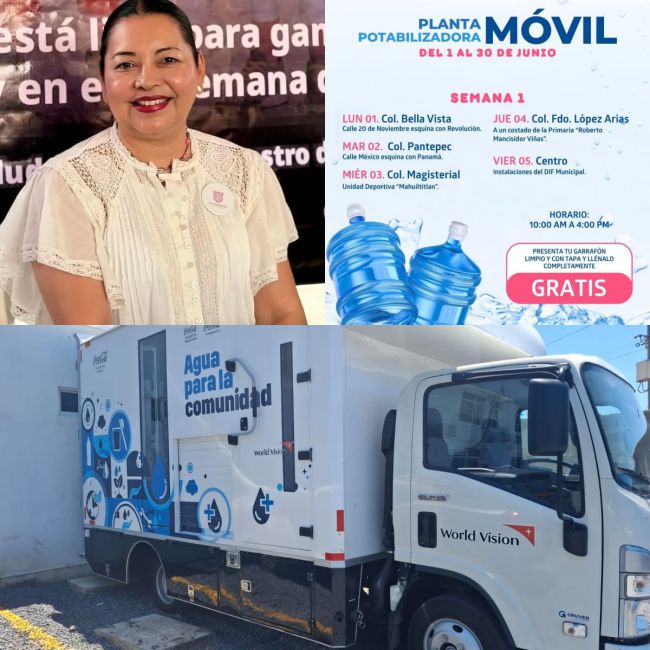 AGUA POTABLE GRATUITA LLEVARÁ EL DIF A COLONIAS Y COMUNIDADES